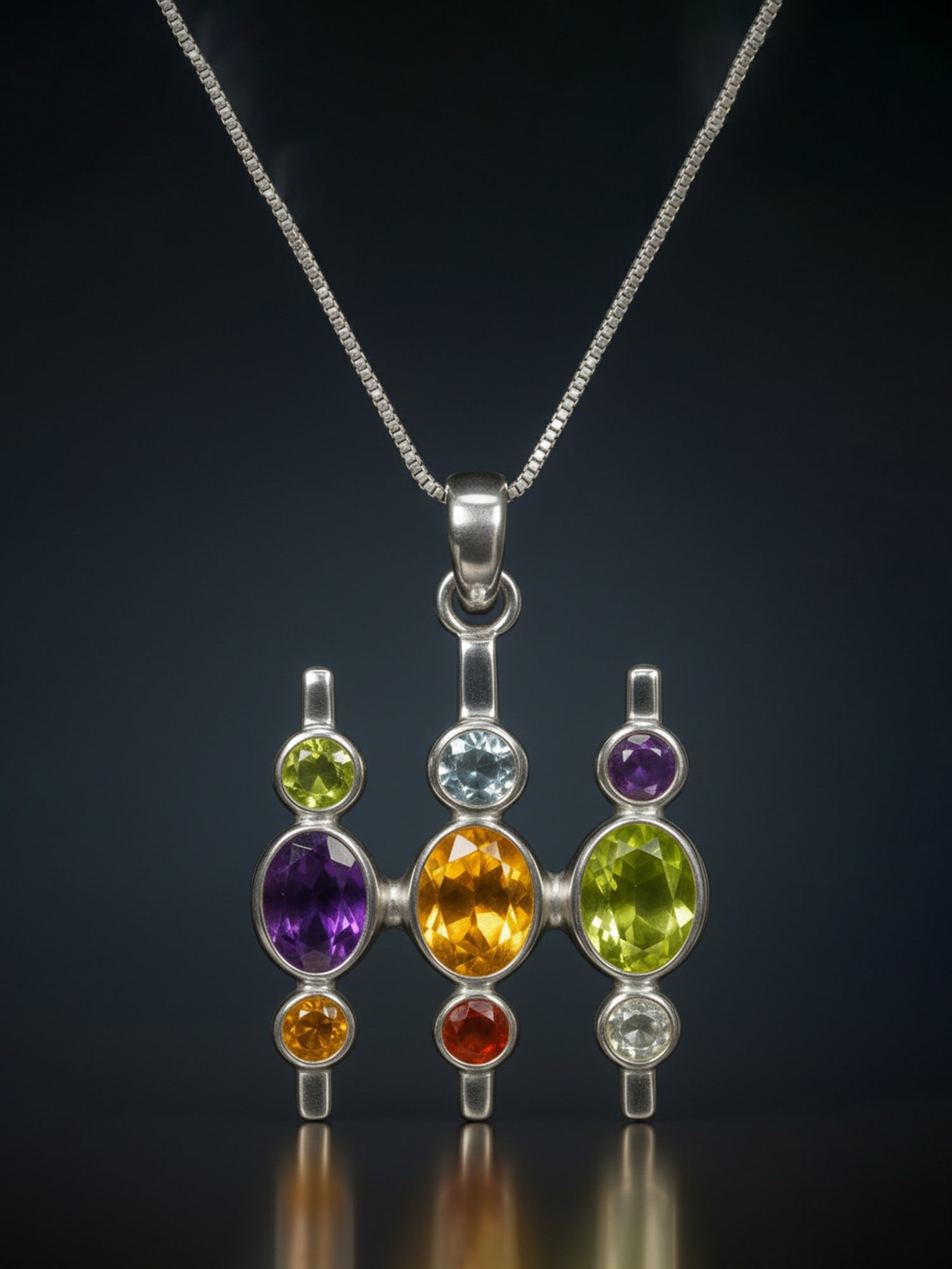 Fine Cut Gemstone Pendant - 2