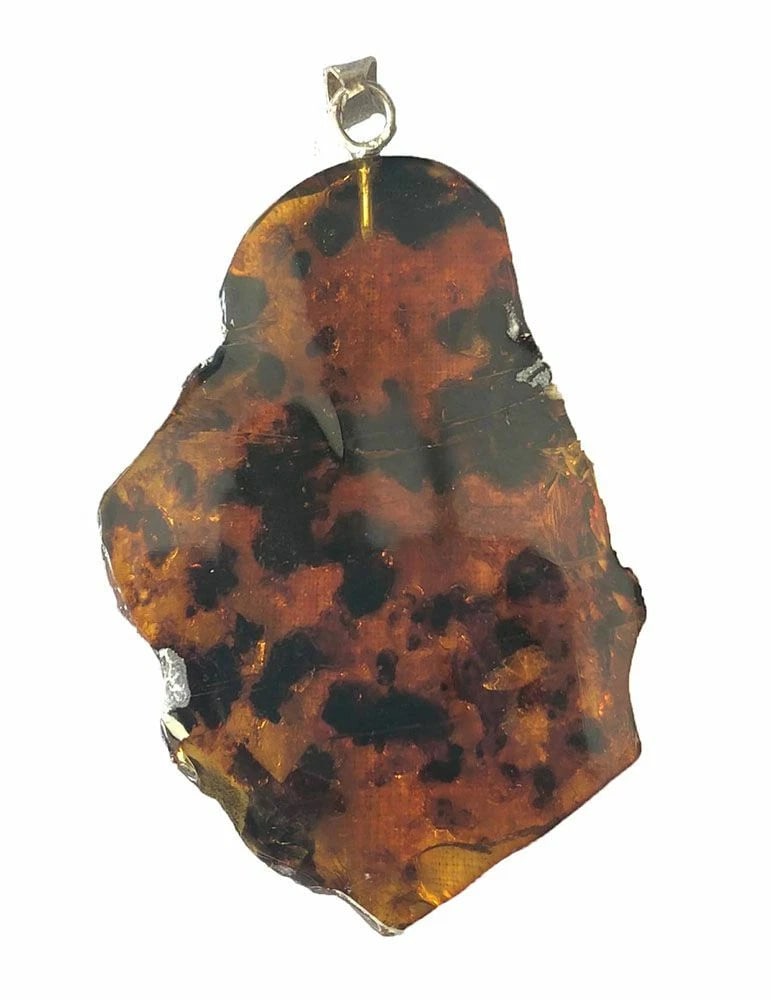 Rustic Artisan Amber Sterling Silver Pendant: Title:Rustic Artisan Amber Sterling Silver Pendant Description:Artisan Mexican amber sterling pendant. Measurement from large: 3" Measurement from wide biggest cranium: 1.8" Material: amber, sterling.