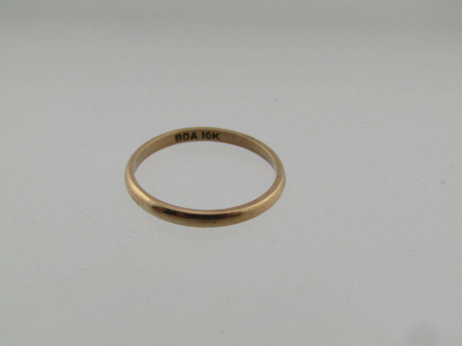 Vintage 10kt Child Band Ring, Sz. 1.5, Signed BDA, 1940's-1950's - 4