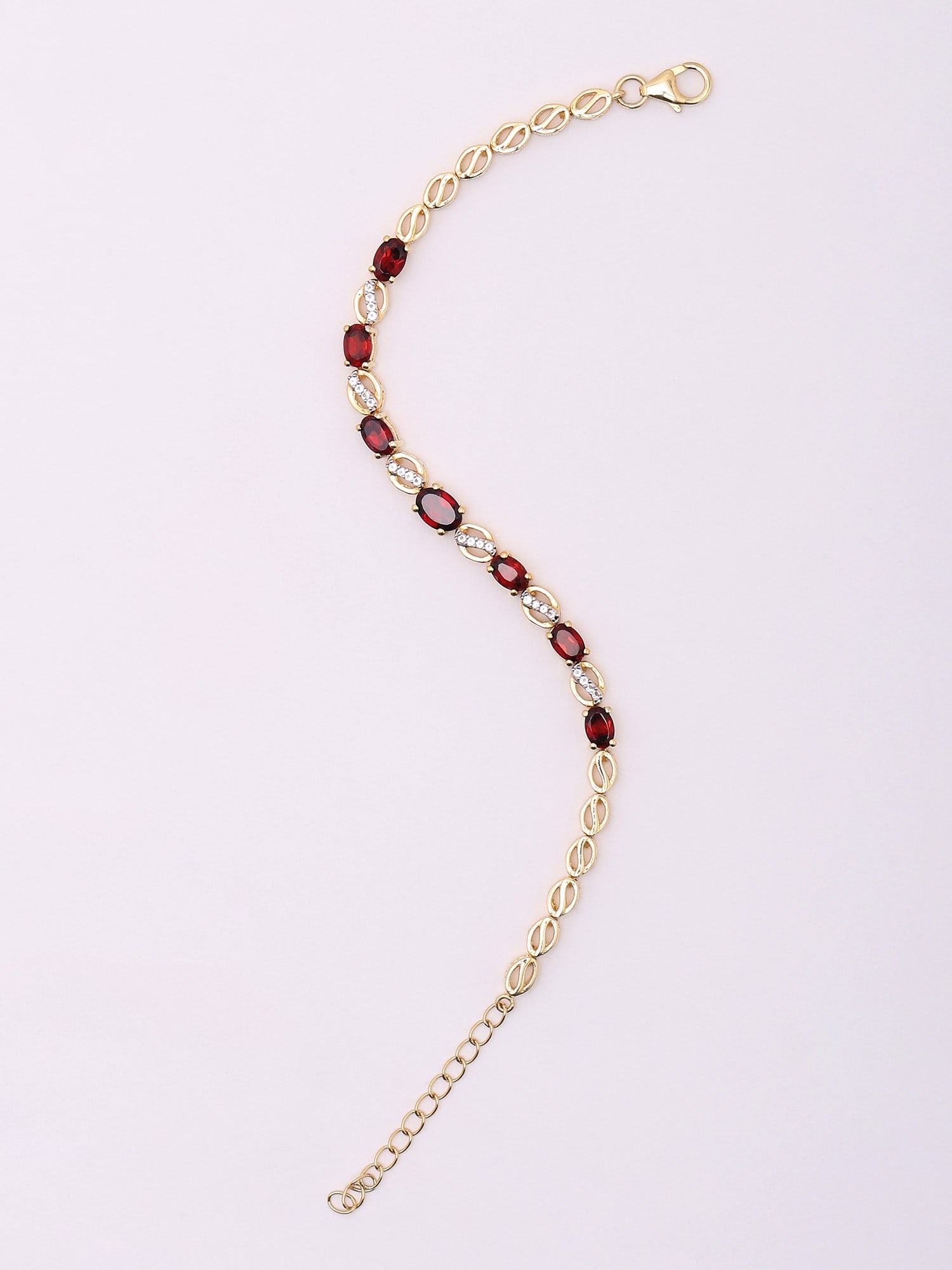 Fine Cut Garnet Gemstone Bracelet - 2