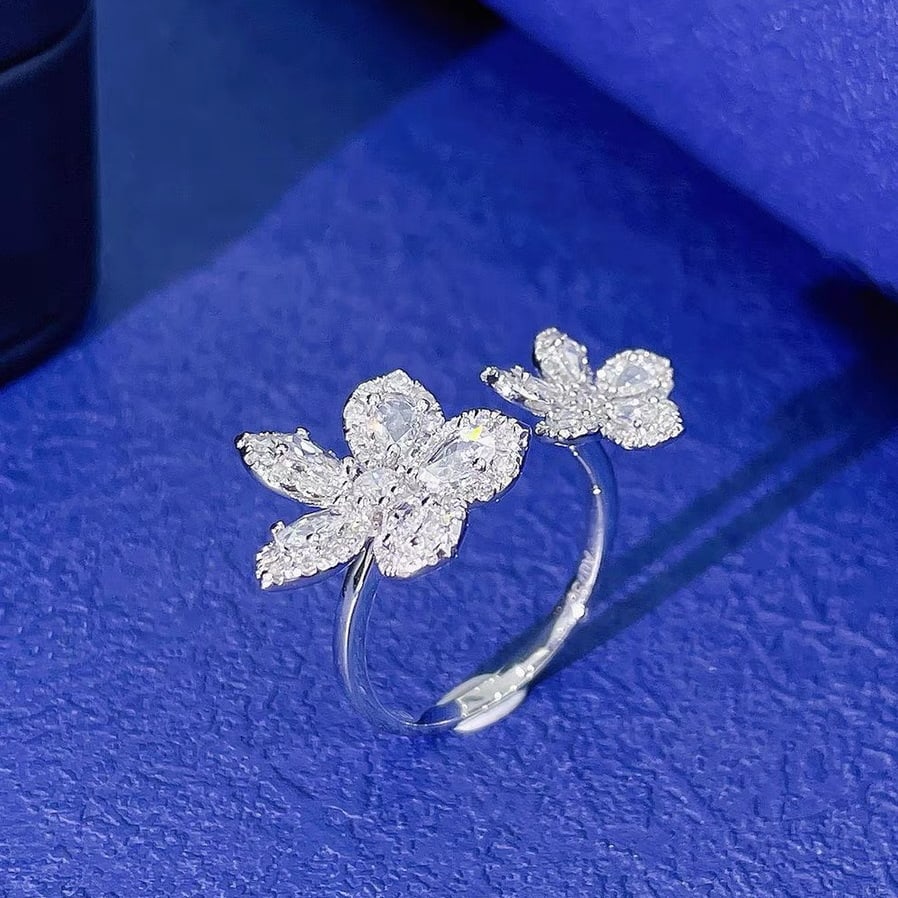 14K GOLD 0.82 CT NATURAL H DIAMOND RING (1 of 4)