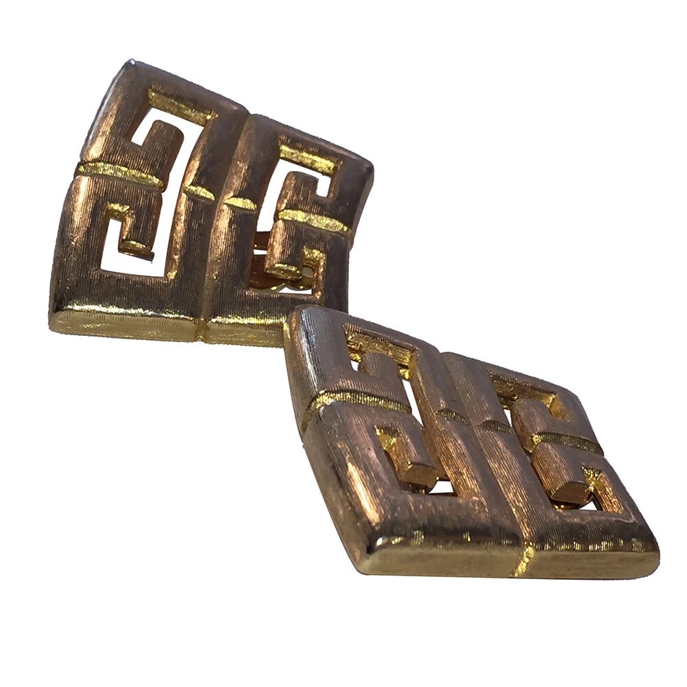 Givenchy Statement Runway Monogram Textured Earrings - 3