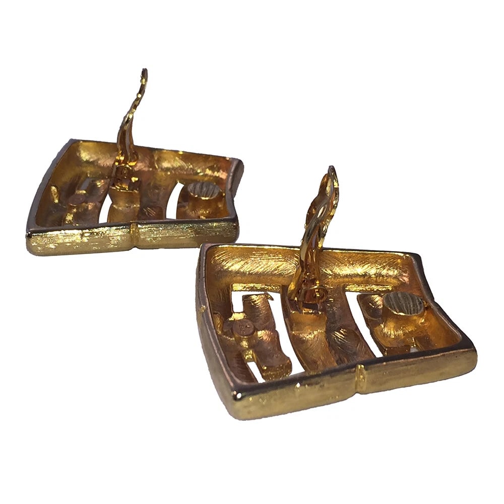 Givenchy Statement Runway Monogram Textured Earrings - 6