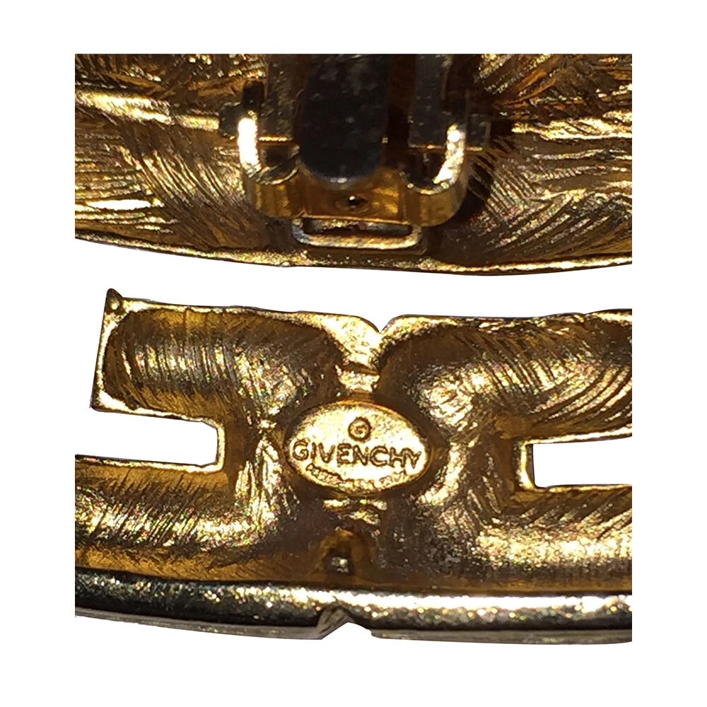 Givenchy Statement Runway Monogram Textured Earrings - 7