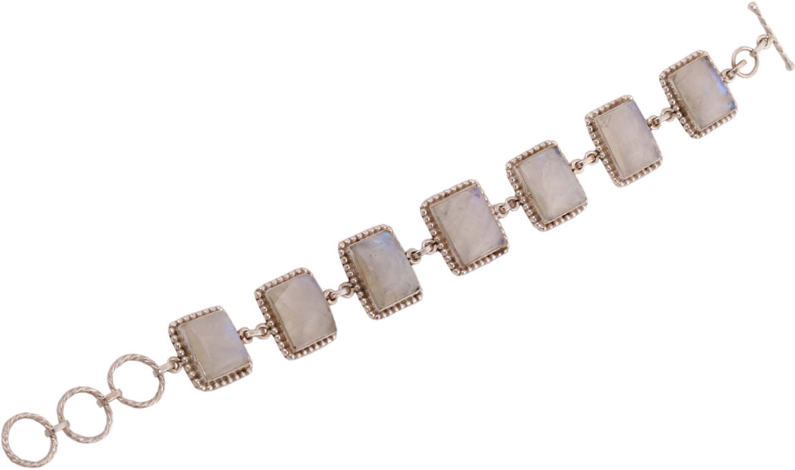 Rainbow Moonstone Embellished Princess Bracelet (1 of 1)