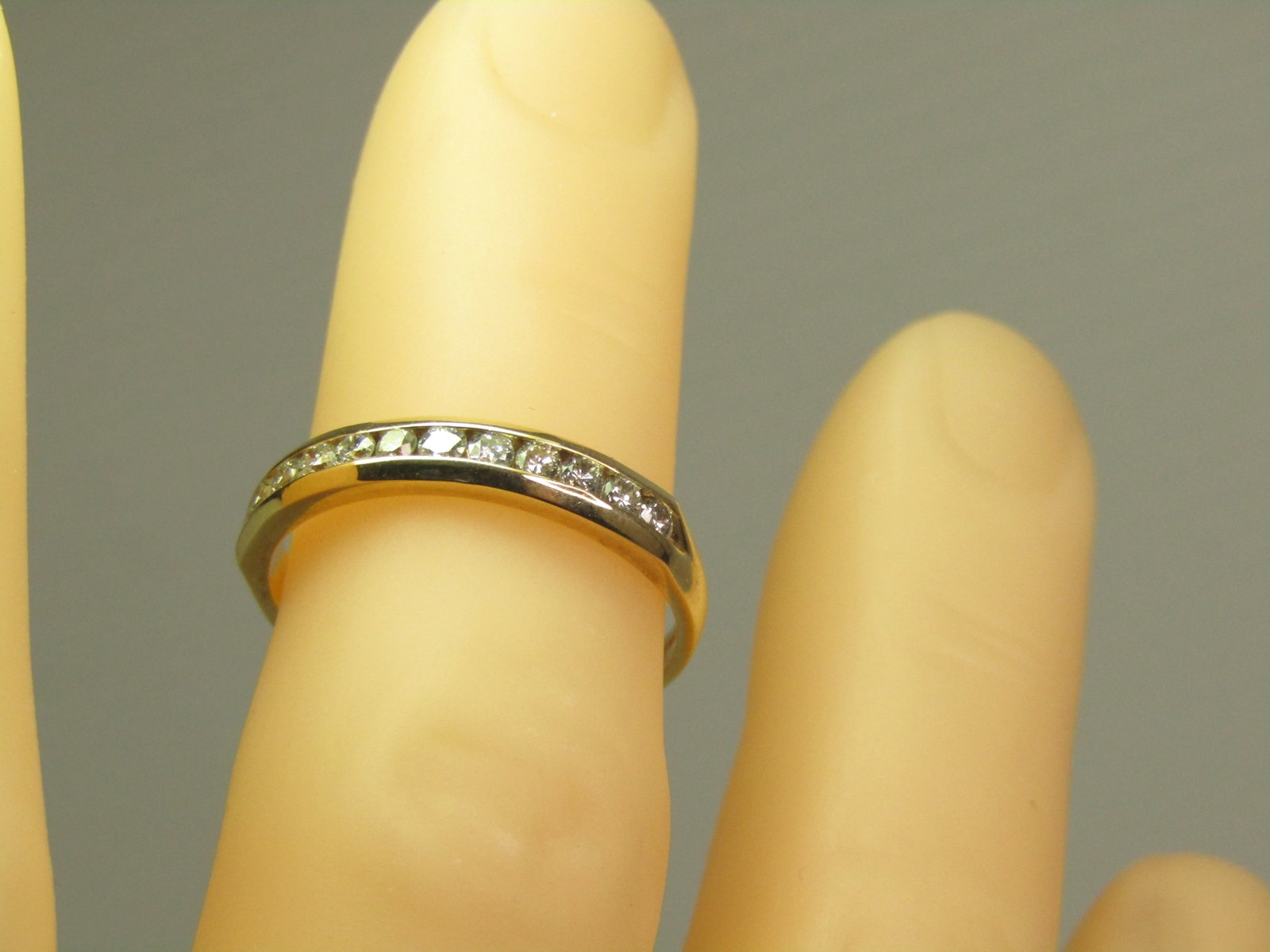 Vintage 14kt Diamond Anniversary/Wedding Band, Sz. 10, Magicglo, Unisex, 1980's - 6