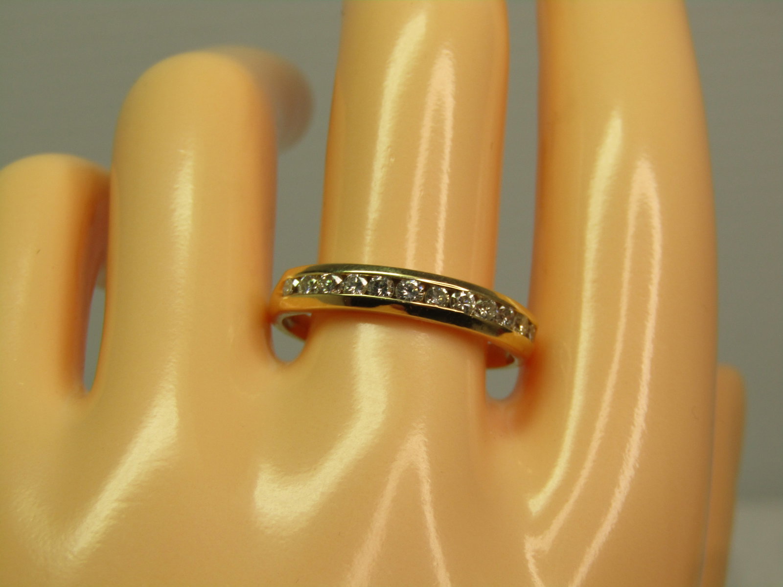 Vintage 14kt Diamond Anniversary/Wedding Band, Sz. 10, Magicglo, Unisex, 1980's - 9