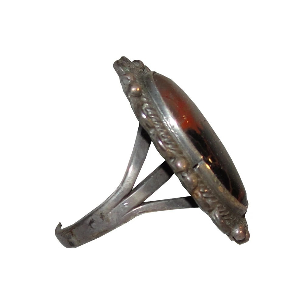 Southwestern Inspired Petrified Wood Sterling Ring - 3