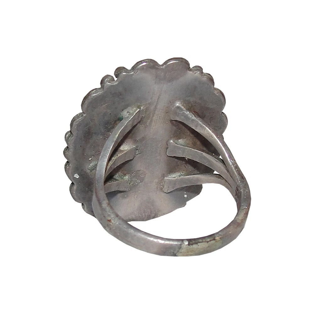 Southwestern Inspired Petrified Wood Sterling Ring - 5