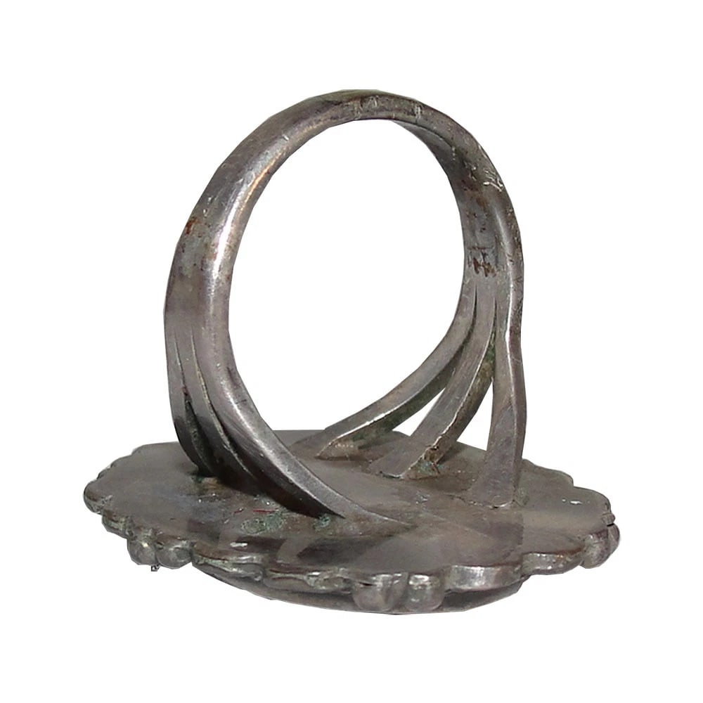 Southwestern Inspired Petrified Wood Sterling Ring - 6