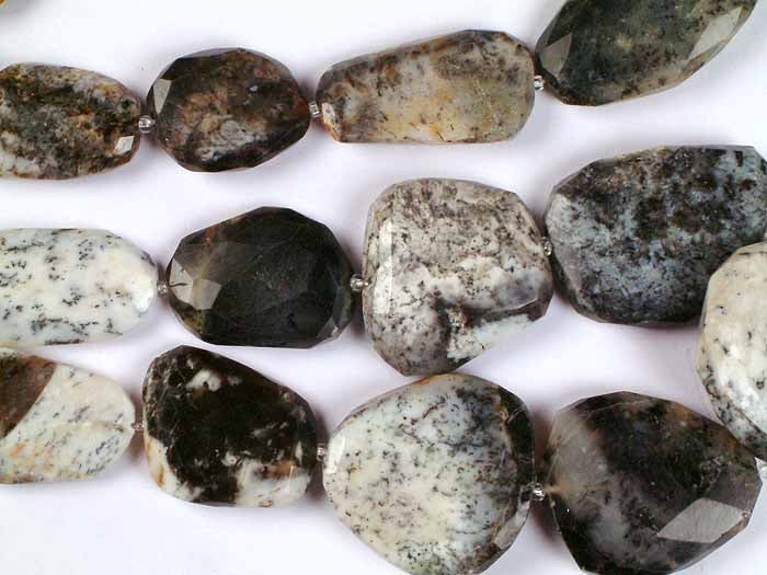 Dendrite Opal Faceted Flat Large Tumbles (1 of 1)