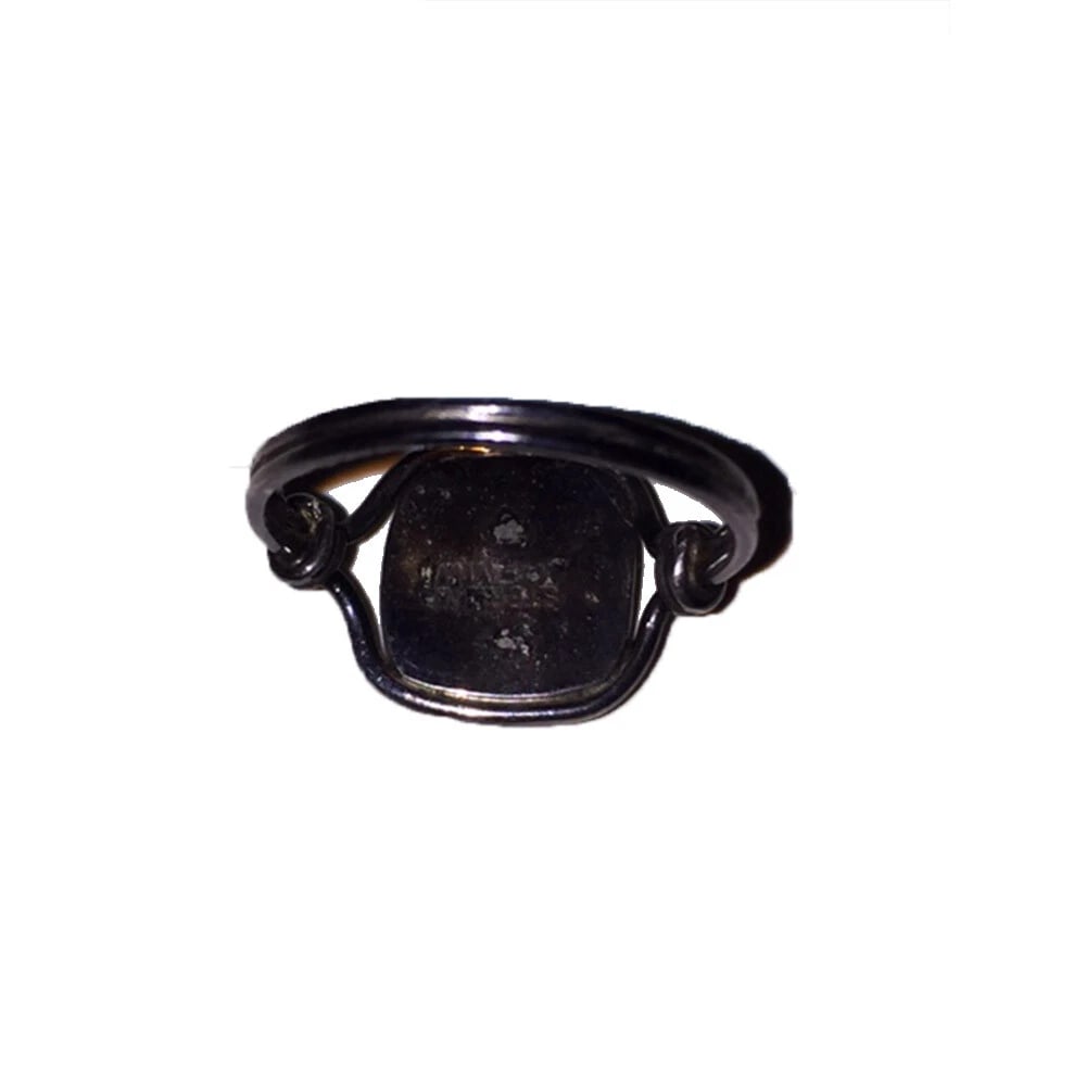 Square Opal Sterling Silver Ring - 5