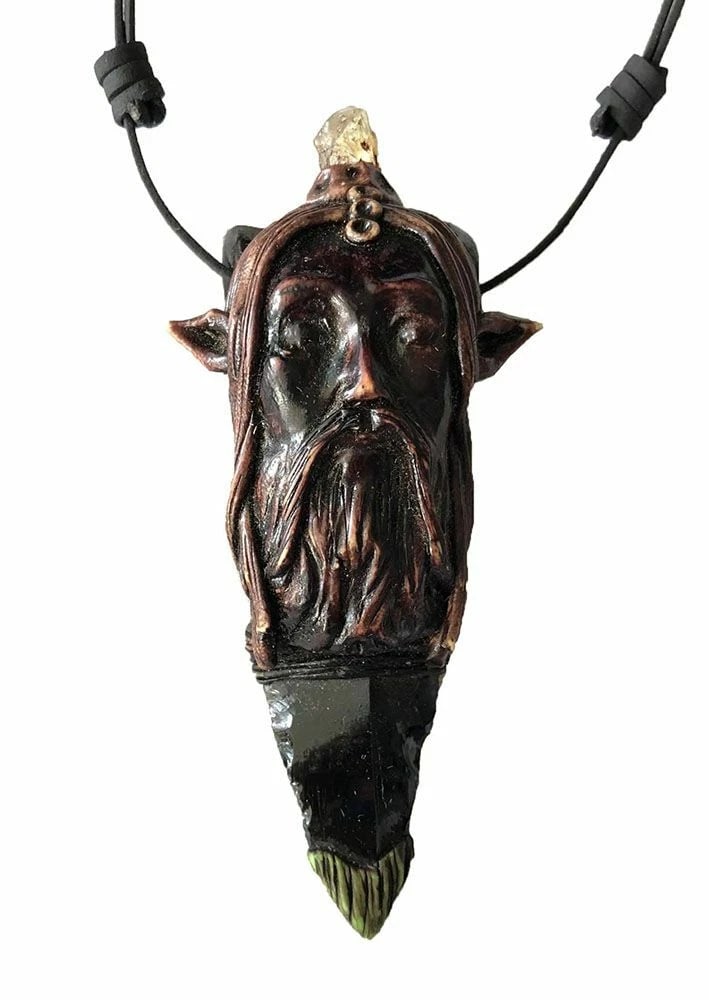 New Black Artisan Hand Made Elf Necklace - 4