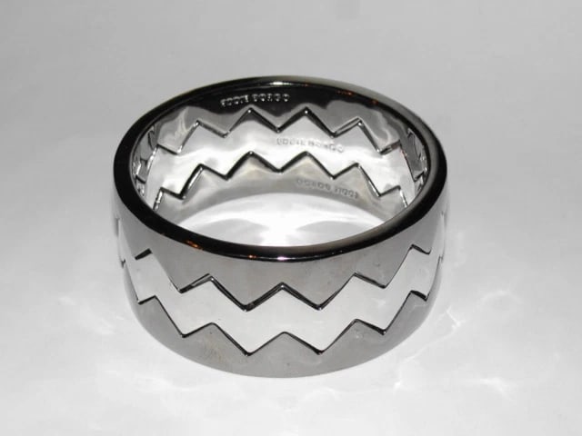 Eddie Borgo Silver Plated Bear Trap Bangles (1 of 5)