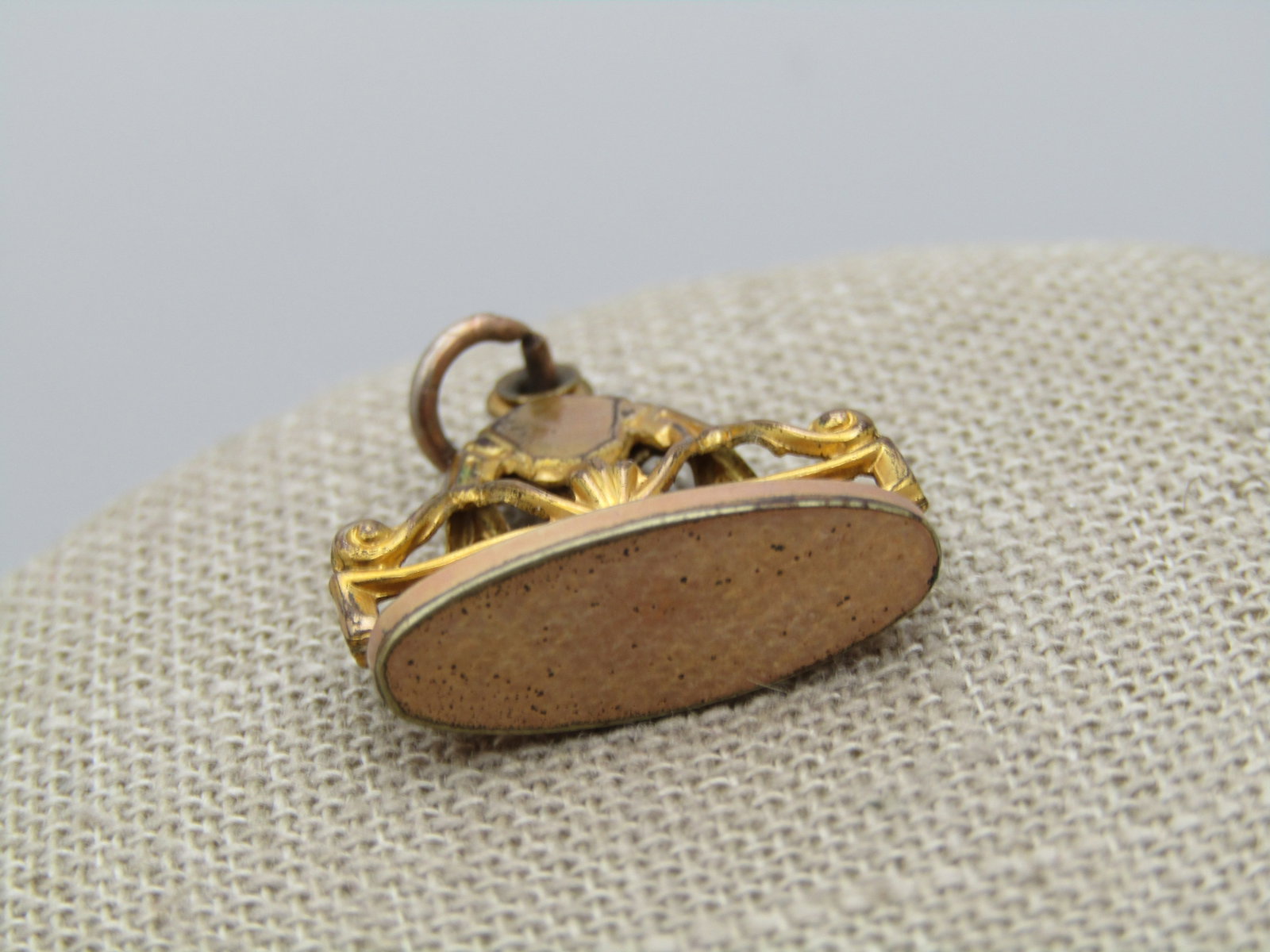 Victorian 10kt G.F. Fob, Scrolled, 1", 1800's-1910 - 5