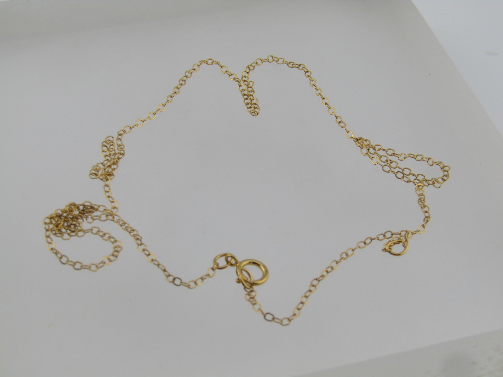 1/20 12kt Gold Filled Chain, 16"-18", Signed NC, 1990's (1 of 5)