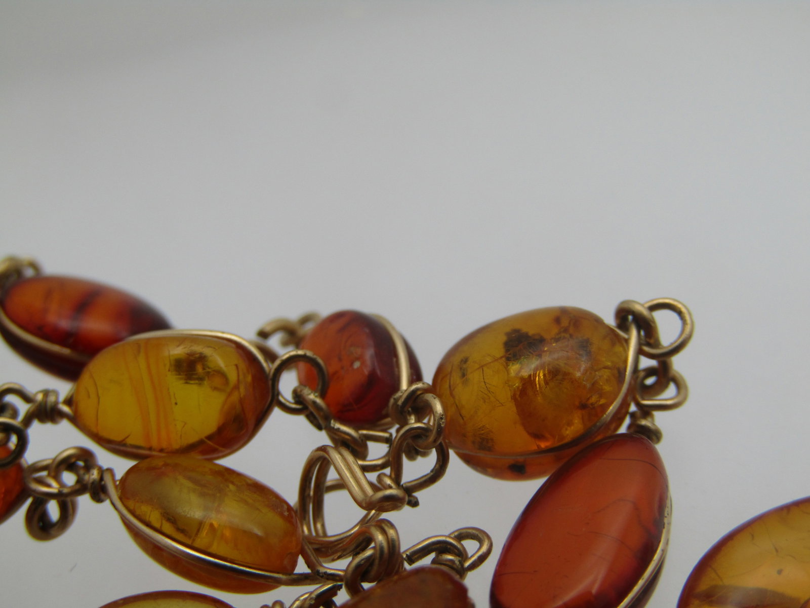 Vintage Graduated Baltic Amber Drop Necklace, 20", Honey & Cognac Amber - 2