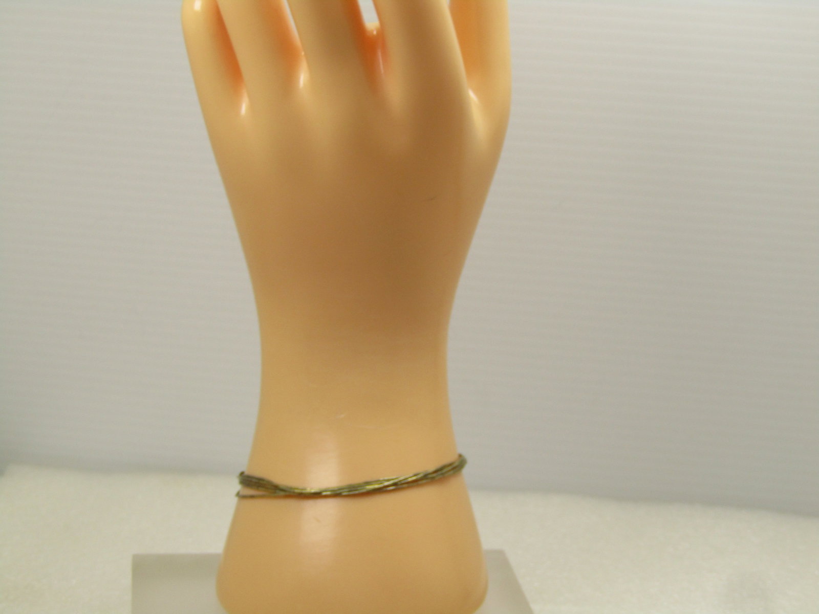 Vintage Sterling Vermeil Southwestern Bracelet, Liquid Silver Five Strand, 1980's - 3