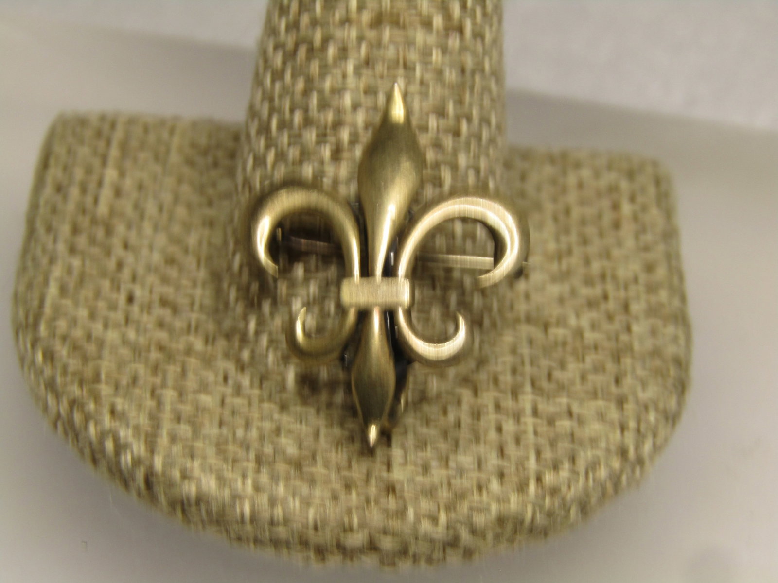 Vintage Sterling Vermeil Fleur-de-Lis Pocket Watch Brooch, C-Clasp, 1920's-1930's - 5