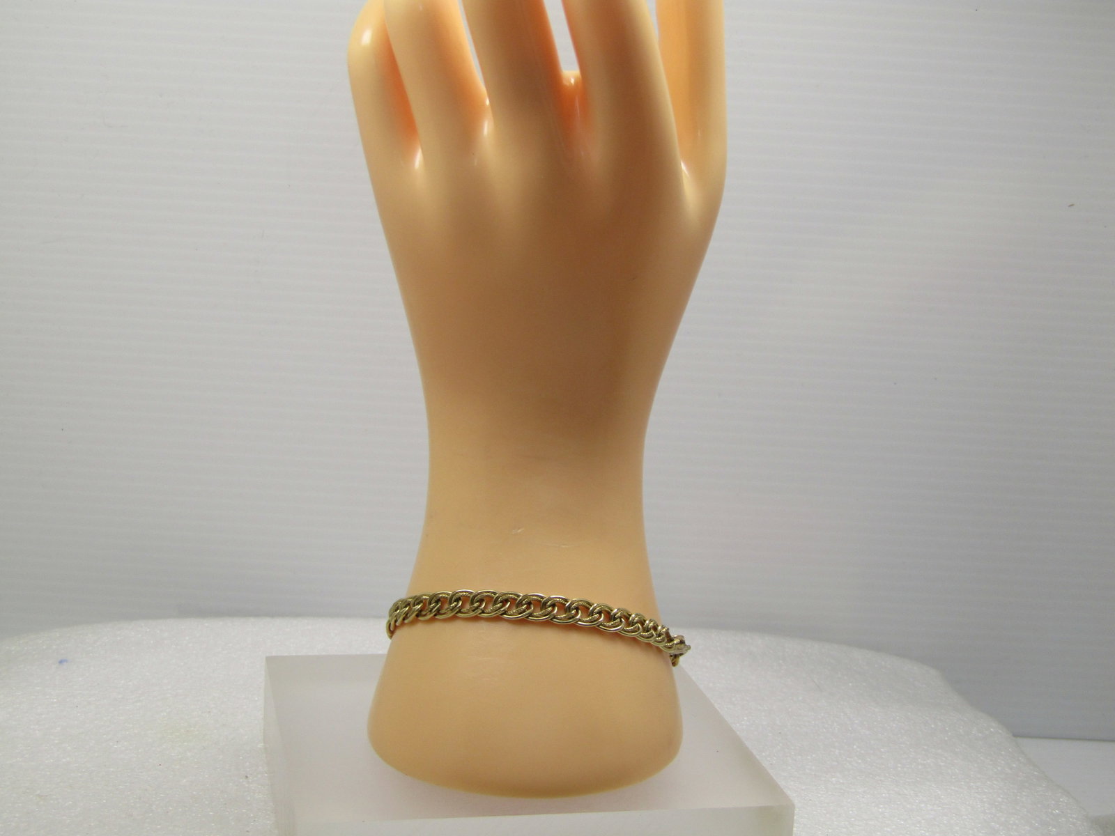 Vintage Gold Filled Double Link Bracelet, 7.25", 1980's - 3