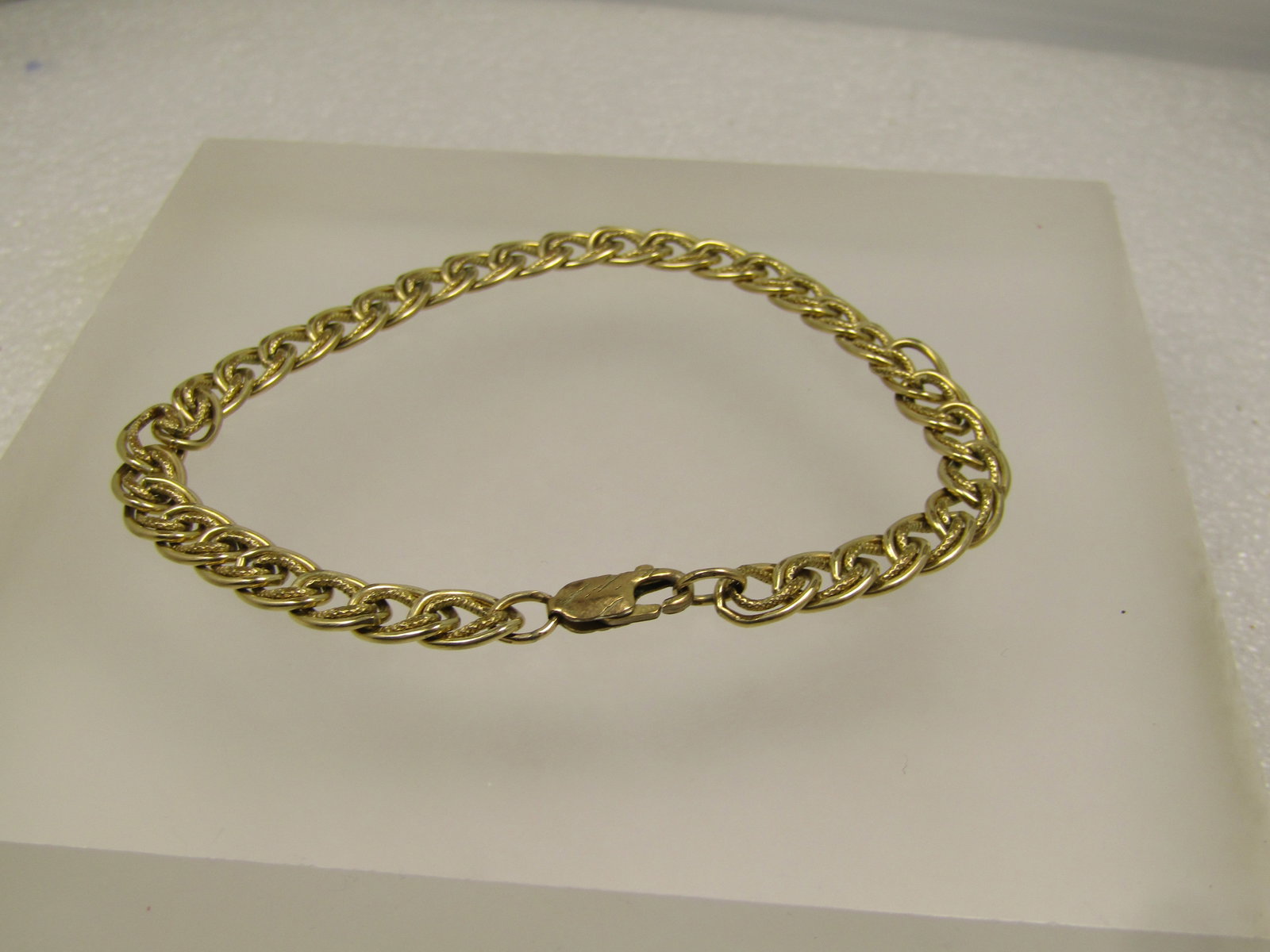 Vintage Gold Filled Double Link Bracelet, 7.25", 1980's - 6