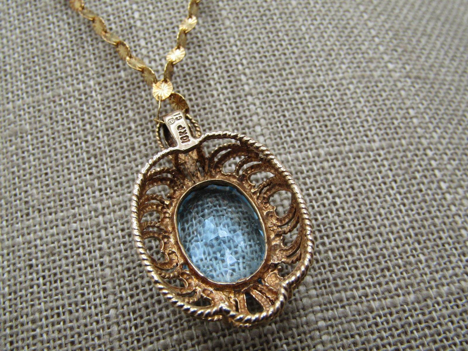 Vintage Sterling Vermeil, 24" Chain, Signed Danecraft. - 5