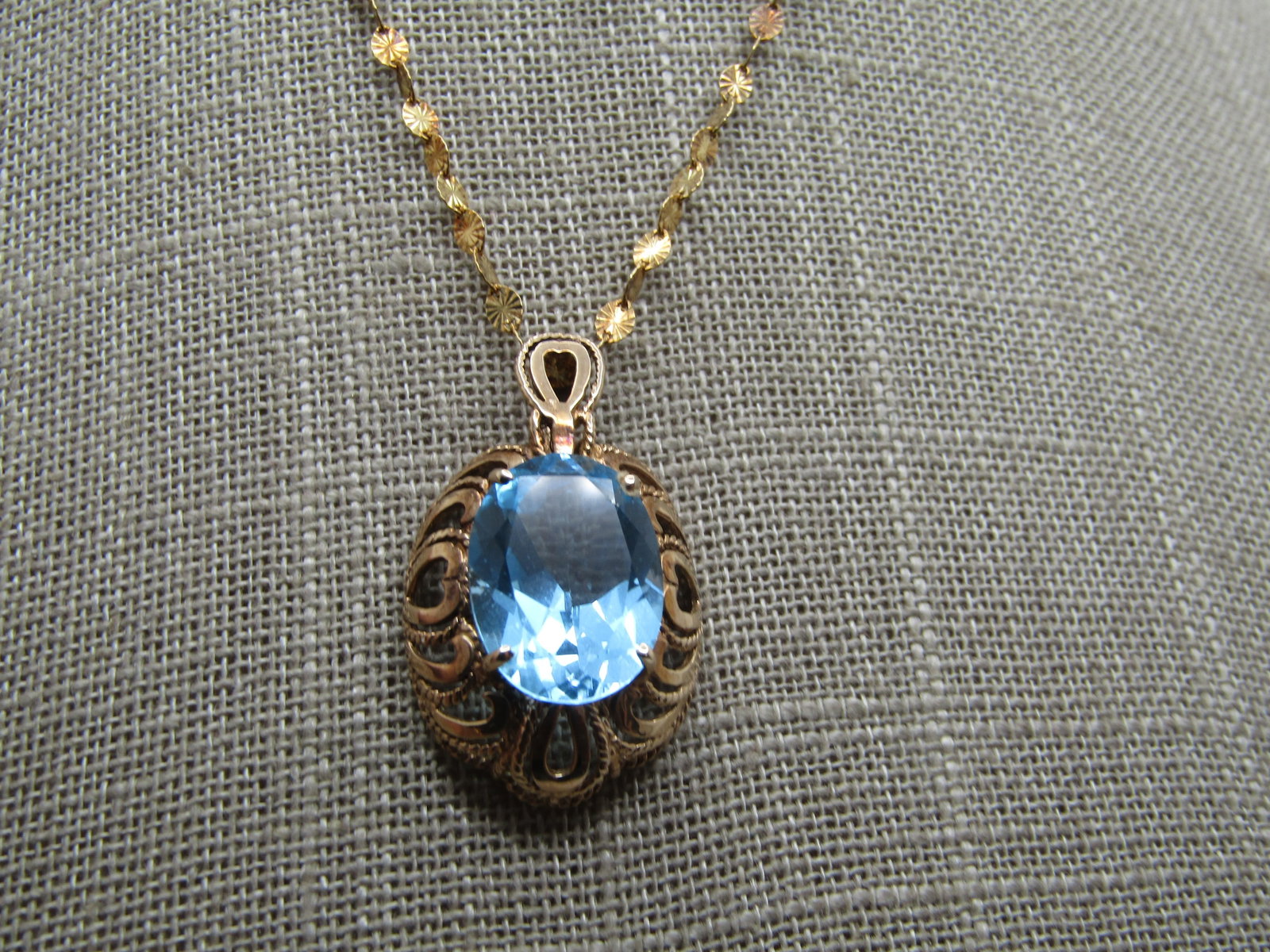 Vintage Sterling Vermeil, 24" Chain, Signed Danecraft. - 6