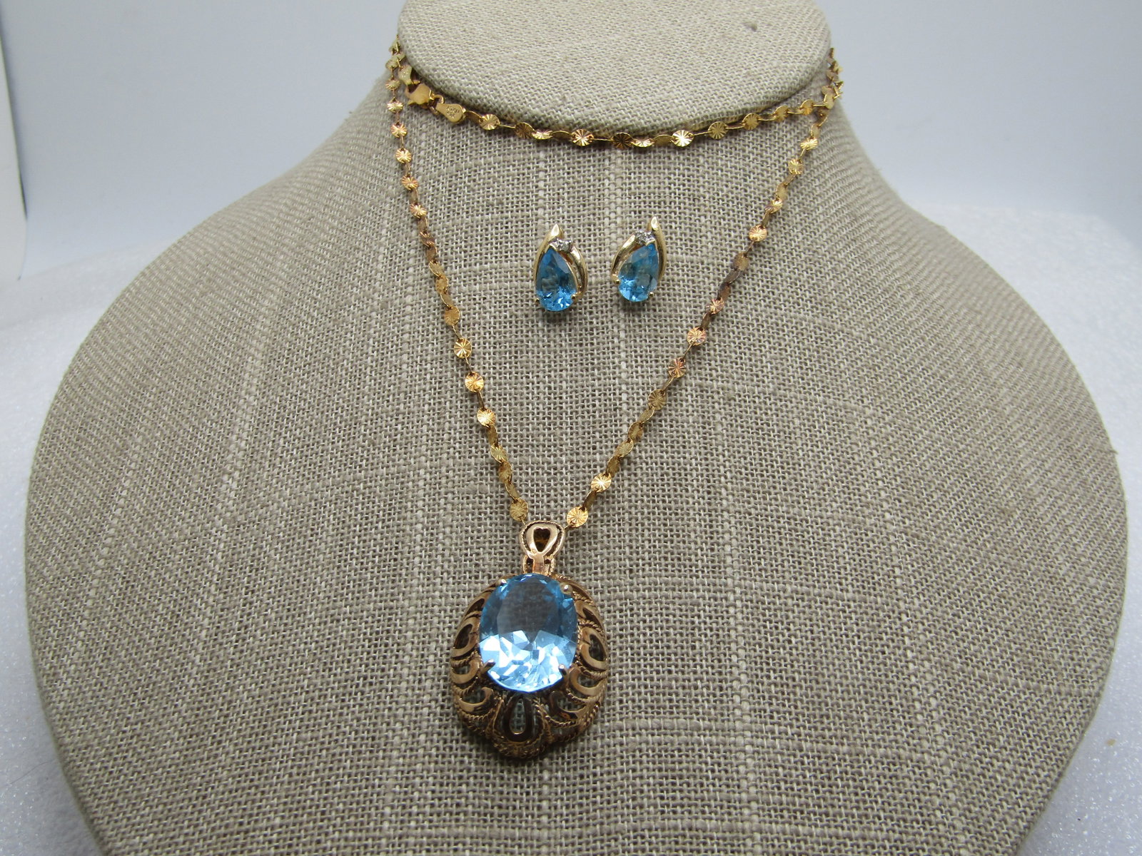 Vintage Sterling Vermeil, 24" Chain, Signed Danecraft. - 7