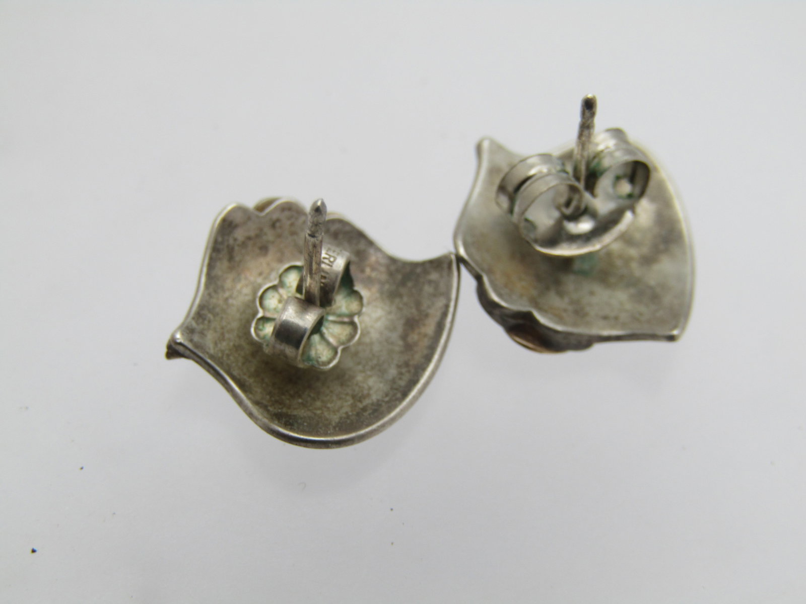 Vintage Sterling & Vermeil Earrings, Pierced, 1970's - 2