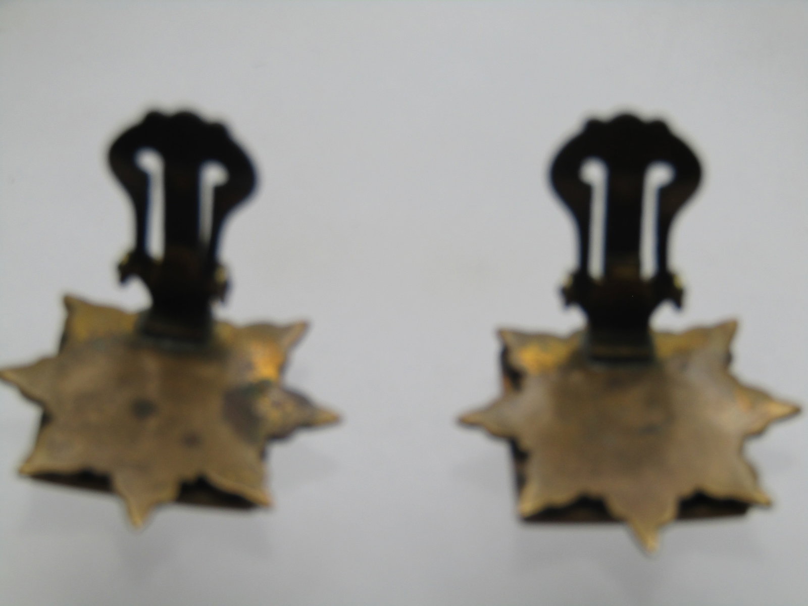 Vintage Enameled Coat-of-Arms Earrings, Clip, 1940's-1950's - 2