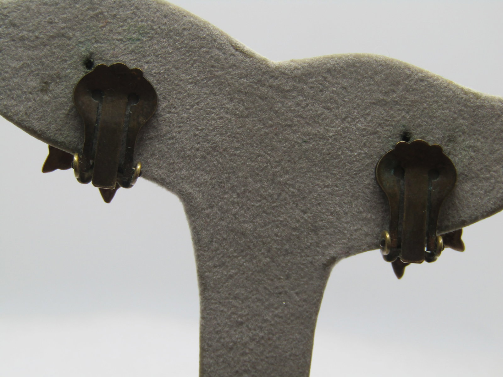Vintage Enameled Coat-of-Arms Earrings, Clip, 1940's-1950's - 3