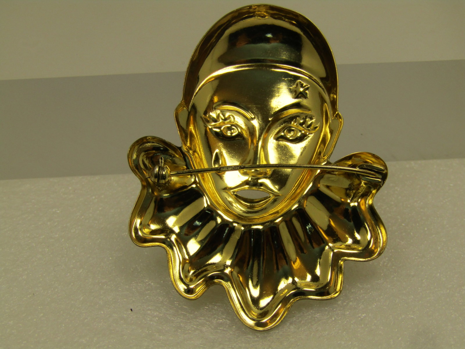 Vintage Clown with Tear (Pierrot) Brooch, 1980's - 2