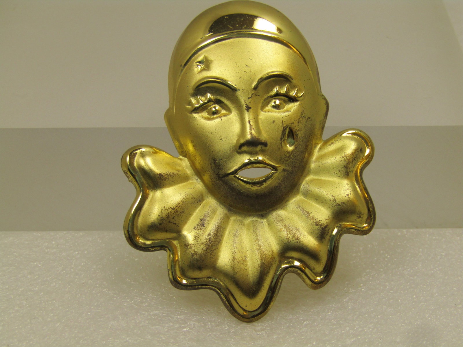 Vintage Clown with Tear (Pierrot) Brooch, 1980's - 4