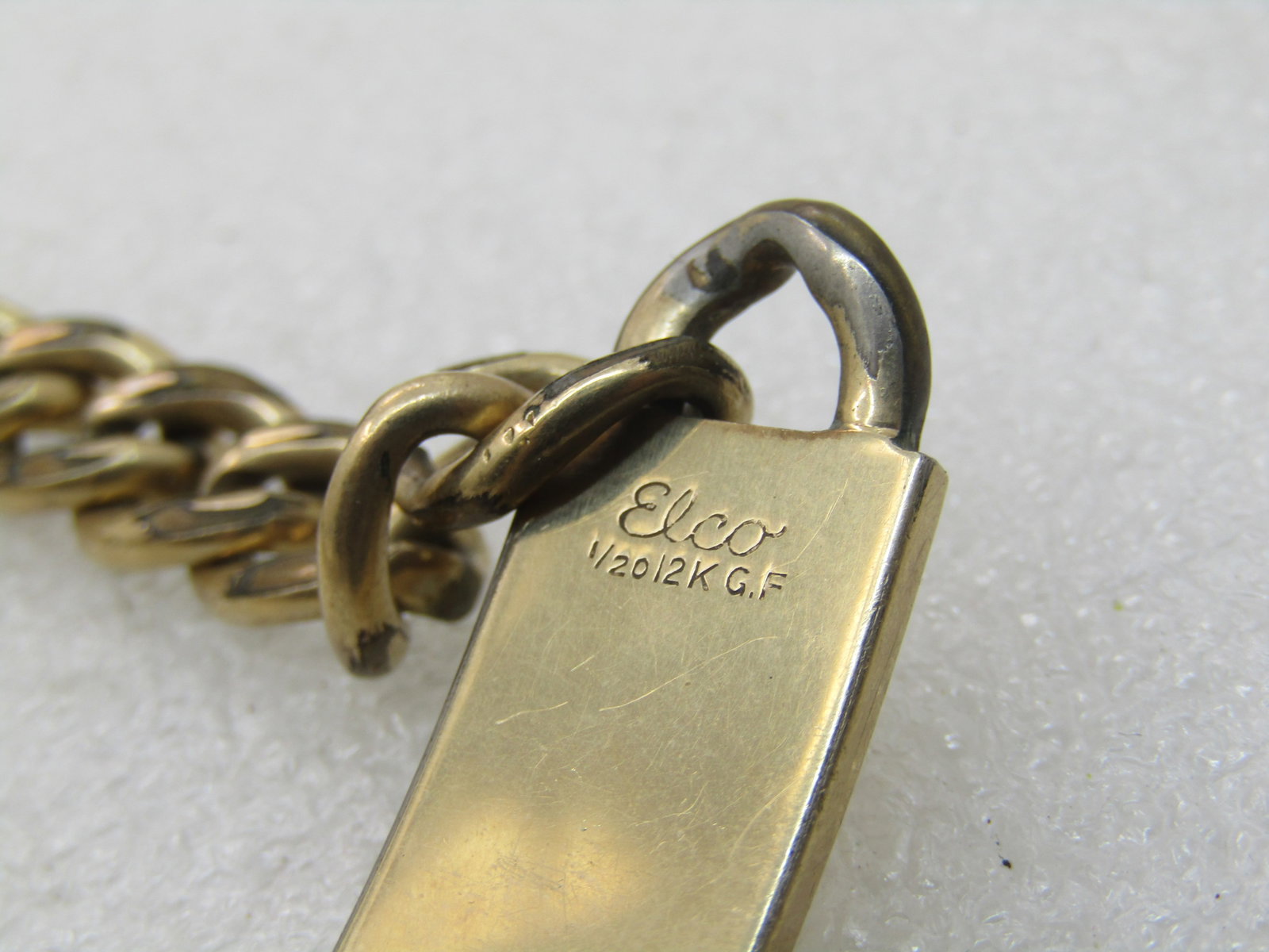 Vintage Elco 12kt GF Men's ID Bracelet, 8.25" - 5