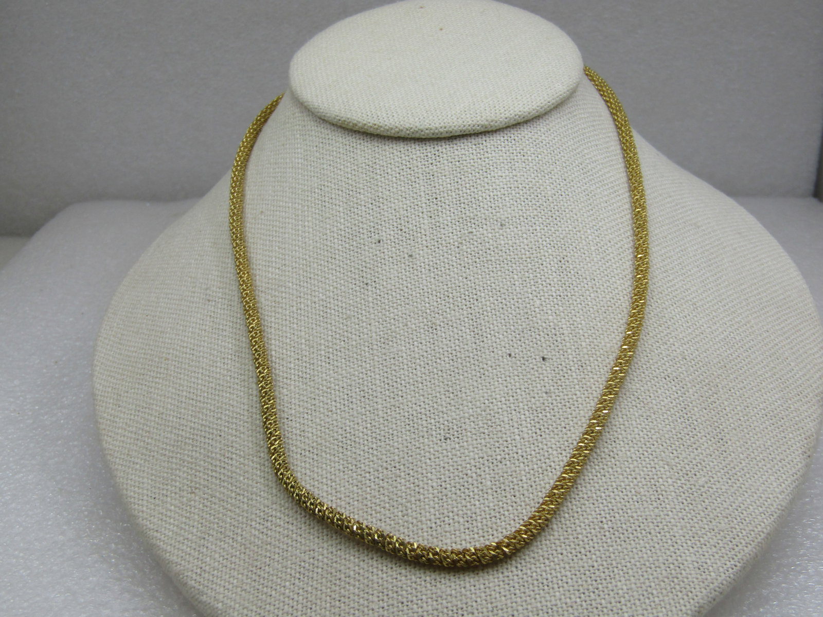 Vintage Gold over Sterling 3.5mm Round Link Necklace, 18" - 6