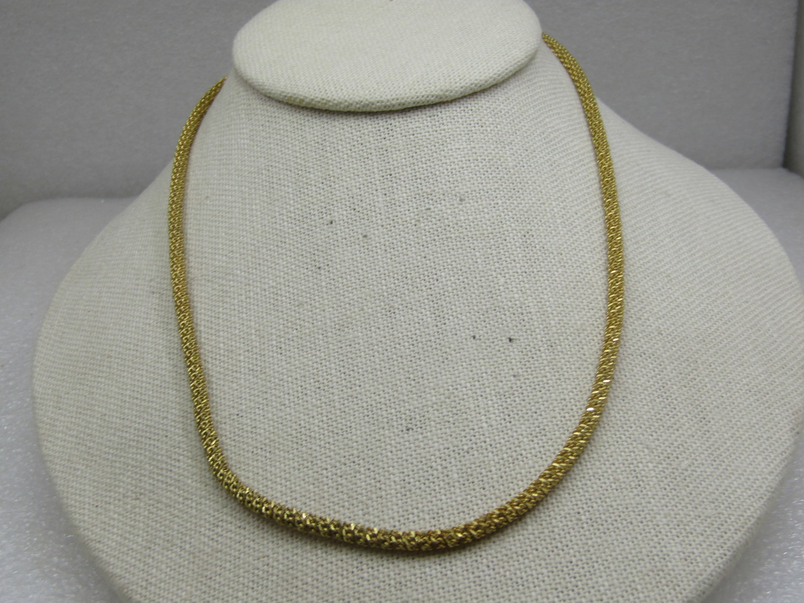 Vintage Gold over Sterling 3.5mm Round Link Necklace, 18" - 7