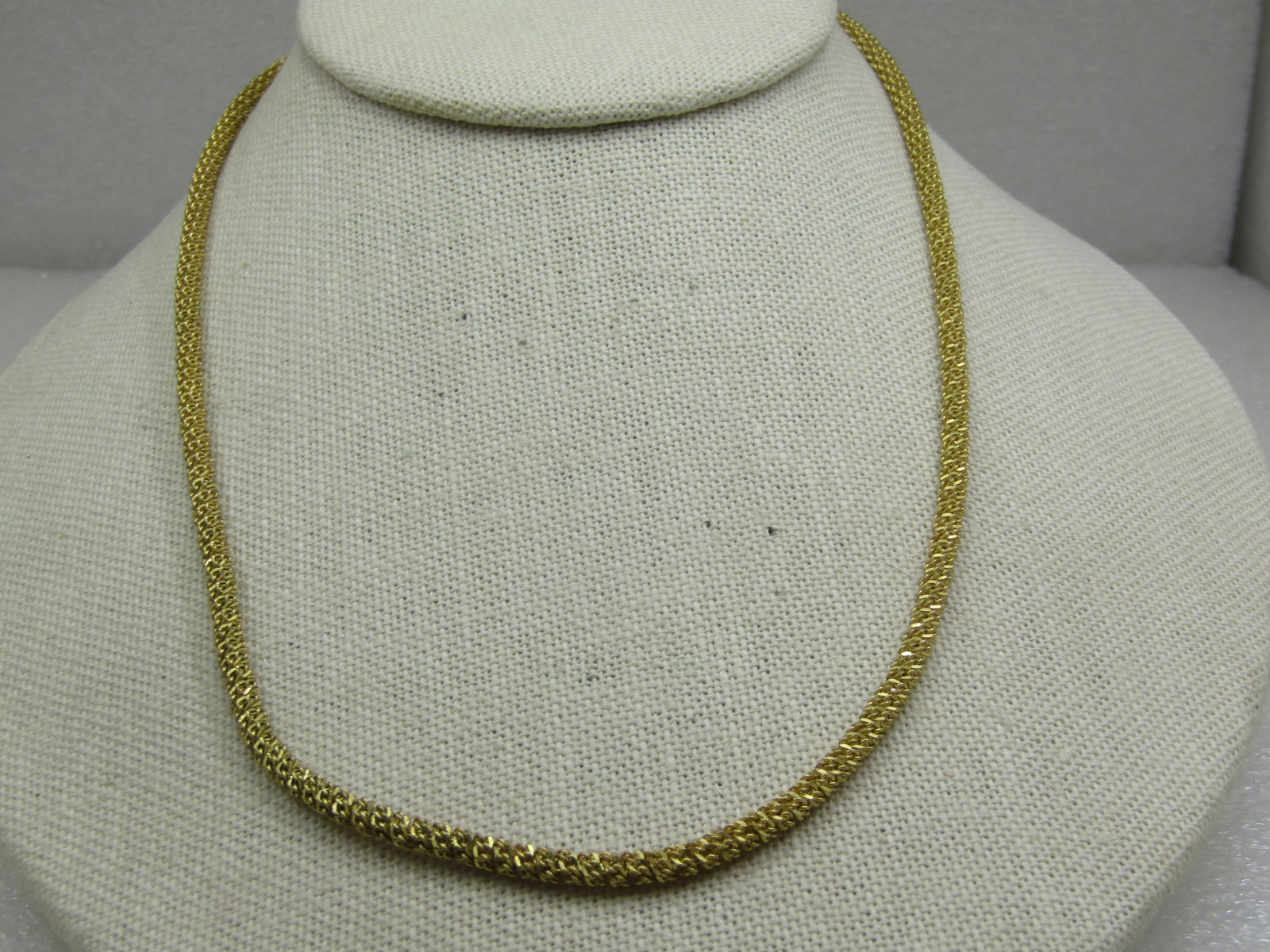 Vintage Gold over Sterling 3.5mm Round Link Necklace, 18" - 8