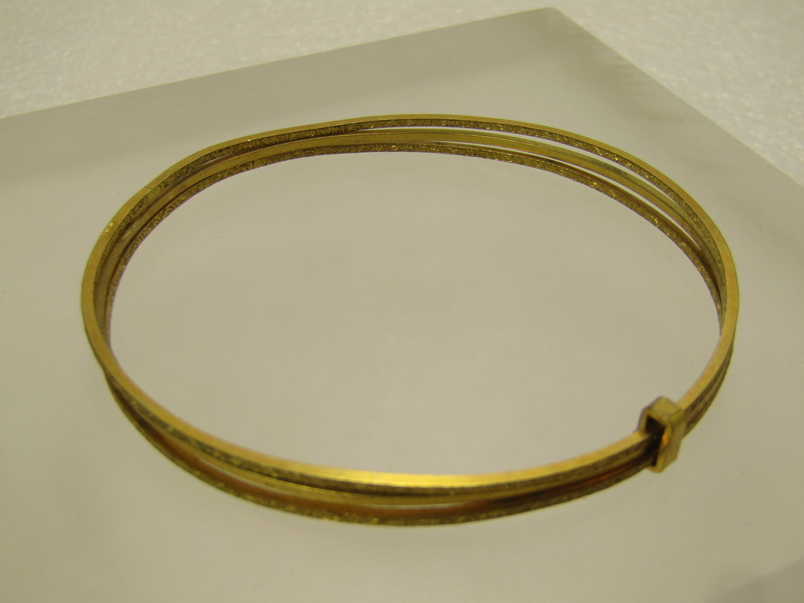 Vintage 10kt G.F. Stacking Bangle Bracelets, 7.5", Art Deco 1930's-1940's (1 of 3)