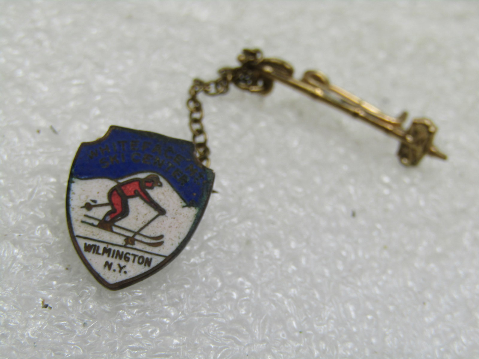 Vintage Enameled Pin, Whiteface Mt Ski Resort, , NY - 2