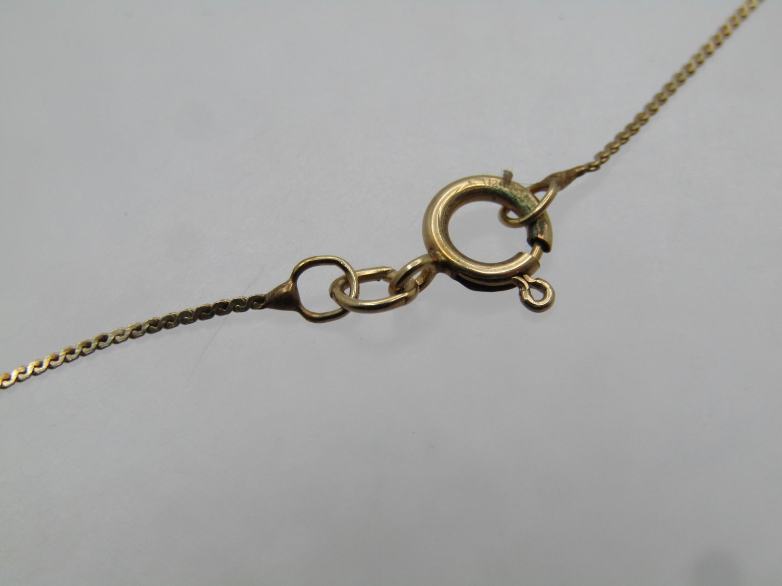 Vintage Sterling Vermeil Cross with 14kt GF Chain Necklace, Signed, 1970's-1980's - 3