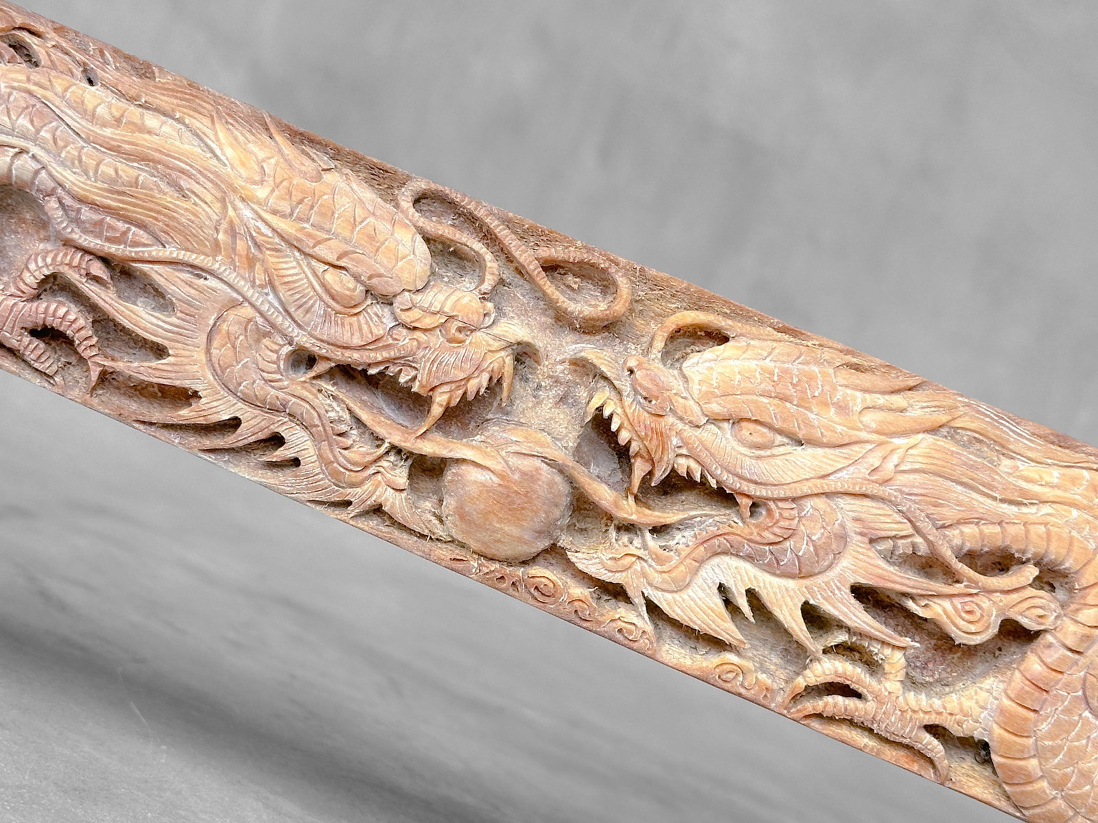 Extra large carved swordfish - Double Dragon motif - 3