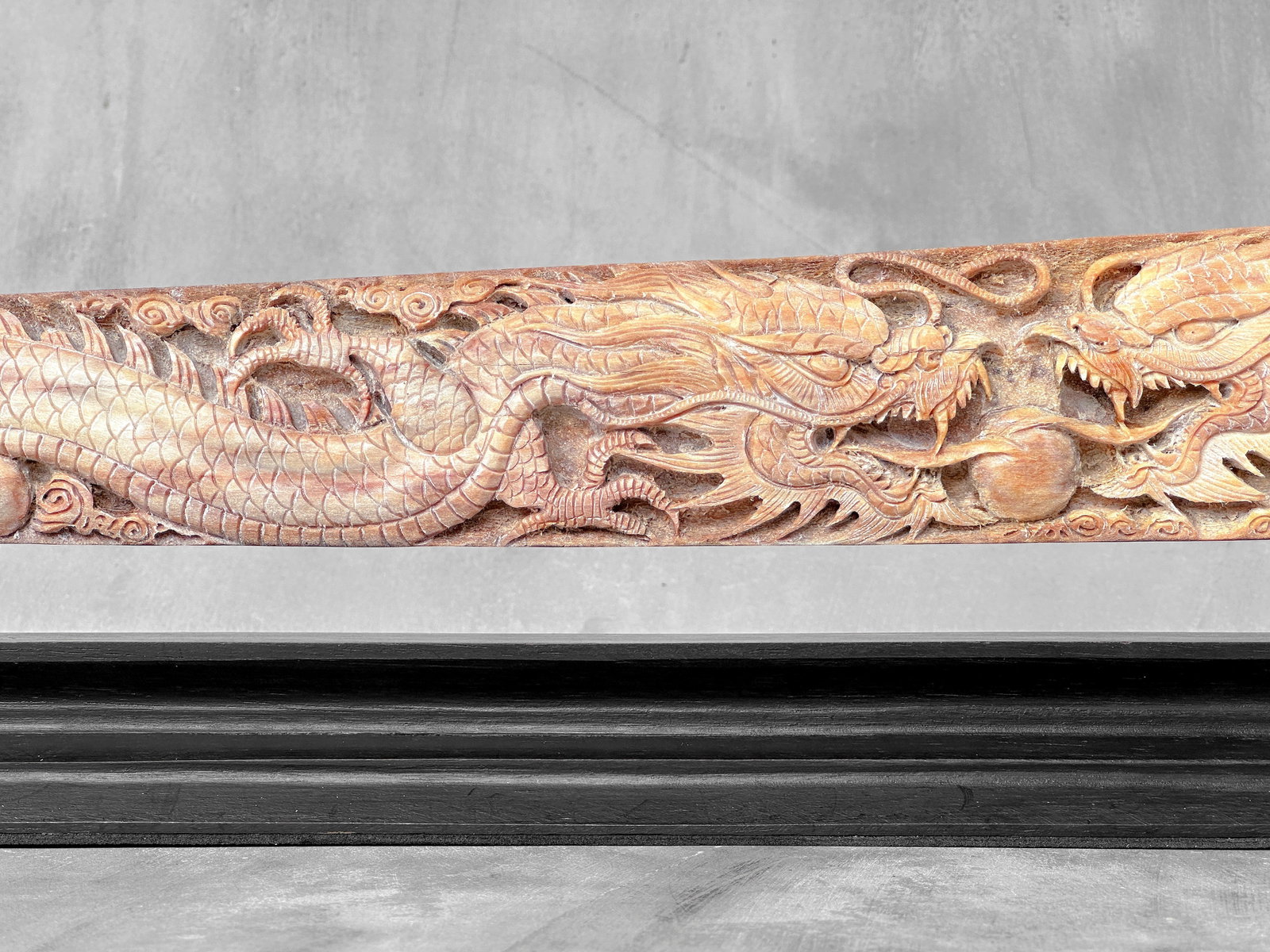 Extra large carved swordfish - Double Dragon motif - 7