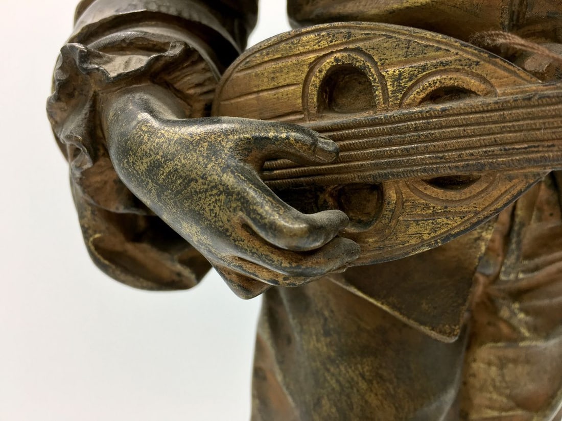 Bronze statue of a man made by sculptor Eutrope Bouret - 7