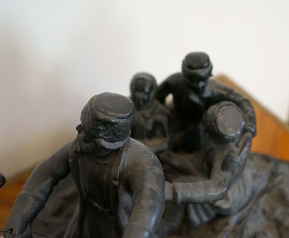 Russia The sculptural group "Troika in winter" Naps Yevgeniy Ivanovich Kasli iron foundry 1972s - 8