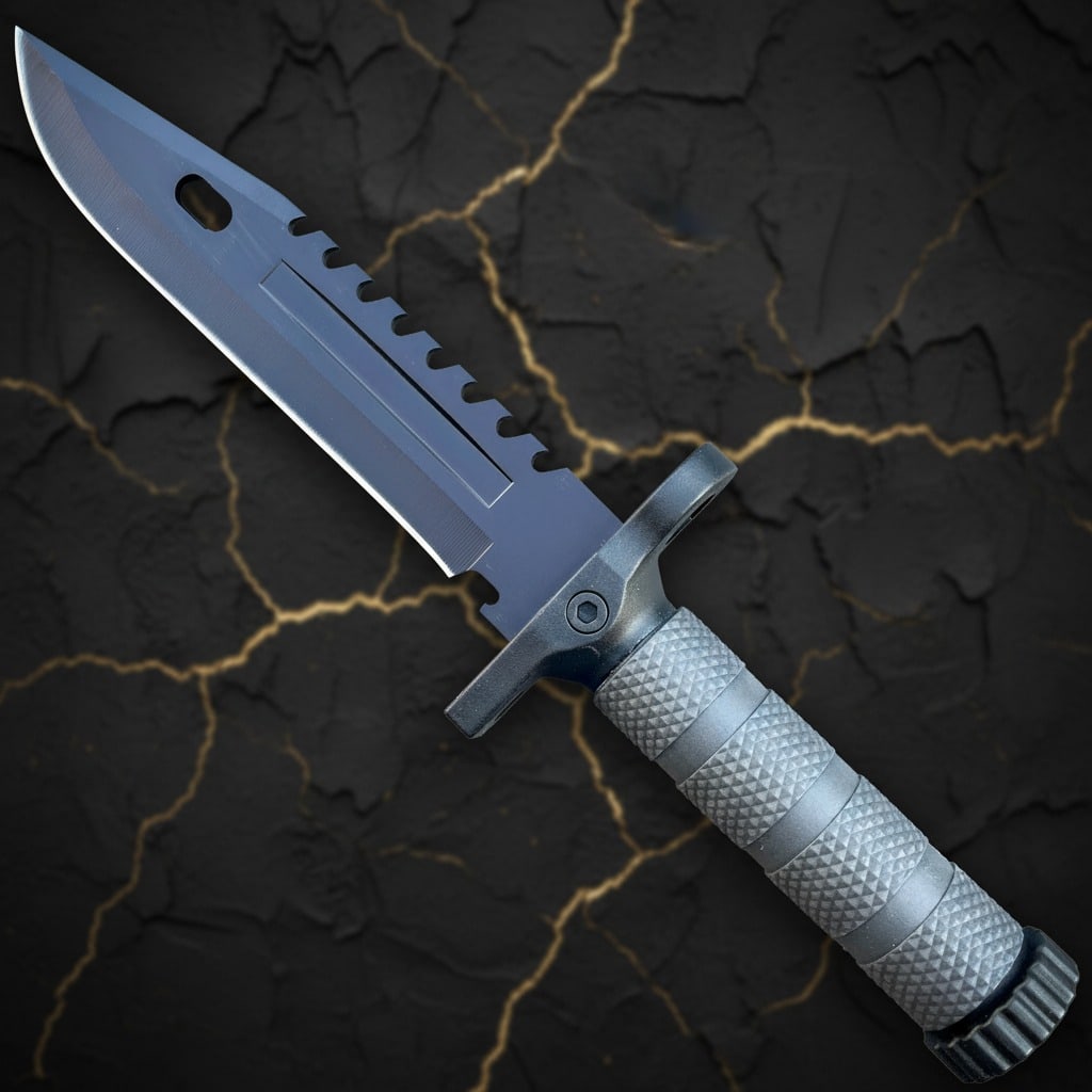 12.5" Survival Fixed Blade Knife Tactical Hunting Tool w/ Fire Starter Kit - 3