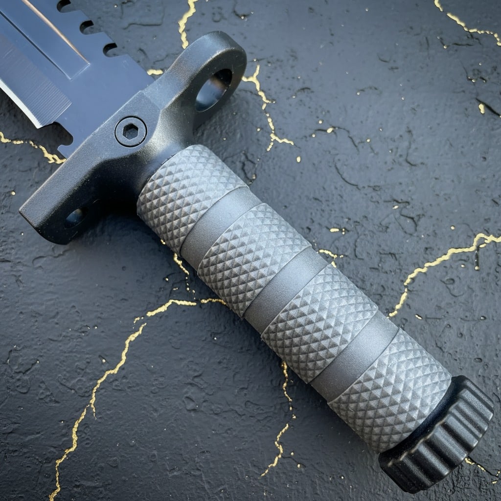 12.5" Survival Fixed Blade Knife Tactical Hunting Tool w/ Fire Starter Kit - 6