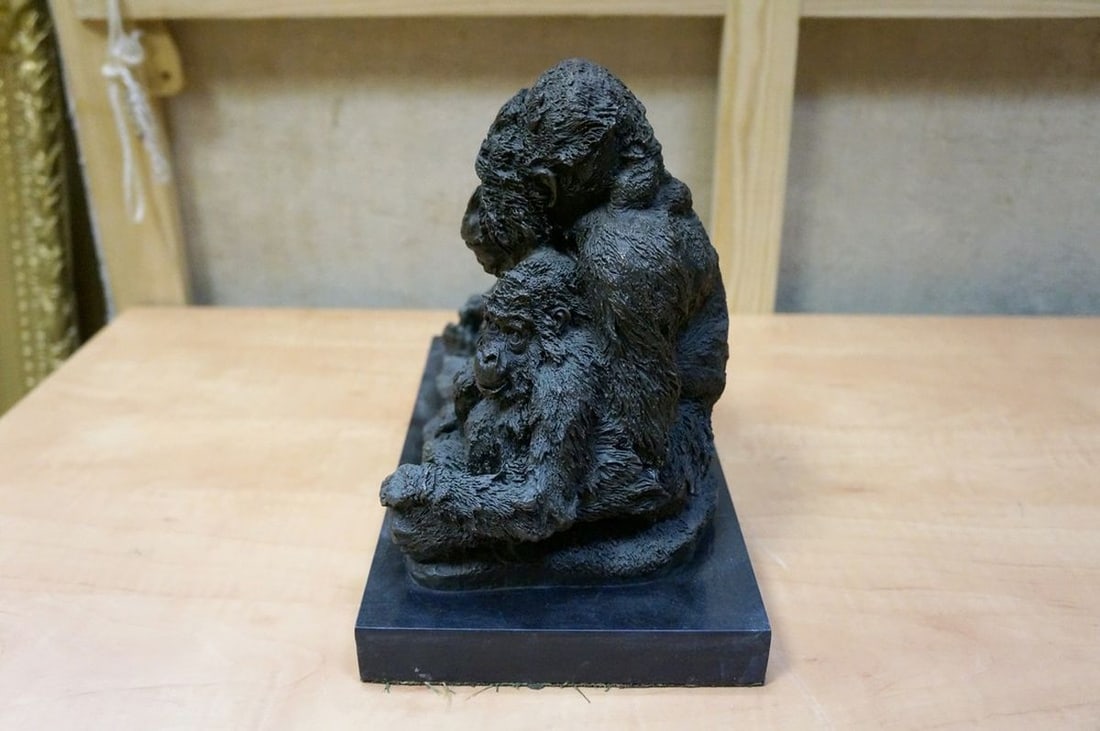 France Bronze figurine of a chimpanzee Barbadiens workshop Late 19th century - 7