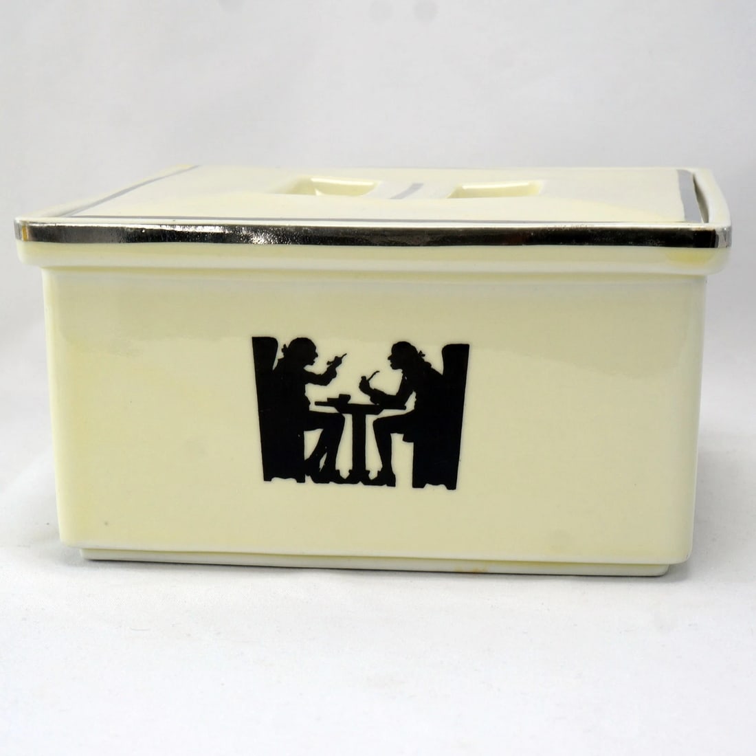 1940s Hall's Covered Refrigerator Box Tavern Silhouette - 3