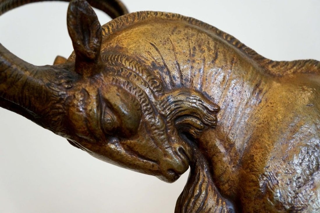 France Bronze sculpture of a bull mid 19th century - 11