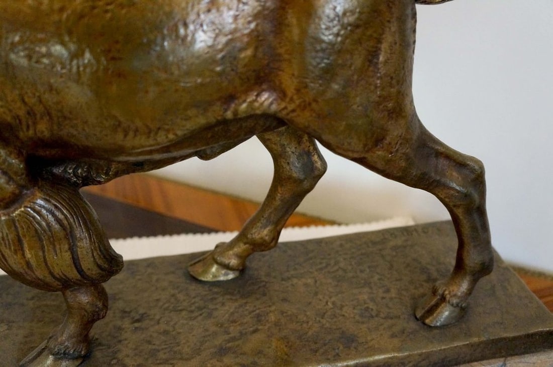 France Bronze sculpture of a bull mid 19th century - 13